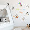PLIGREAT Bunt Pinguin Wandtattoo Kinderzimmer Wandaufkleber Have A Nice Day Zitate Wandbilder Aufkleber für Schlafzimmer Kindergarten Tür Kühlschrank Heimdekoration
