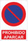 Pubblimania PROHIBIDO APARCAR Cartel Señal de aluminio para exterior metal resistente grosor 3 mm | (Cm 20x30, Prohibido Aparcar)