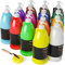 Nicpro 14 Farben Großes Acrylfarben Set(1000 ml×14), Ungiftig Künstler Malfarben, Acrylfarben für Verschiedene Oberflächen, Holz, Leder, Papier, Handwerk, für Kinder und Erwachsene mit Pumpe