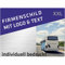 INDIGOS UG - Firmenschild - Schilder selbst gestalten 60x40 cm - Edelstahllook - Logo, Firmenname, personalisierte Geschenke - Foto Wunschtext - Schild Rezeption Lobby Firma Hotel Empfang