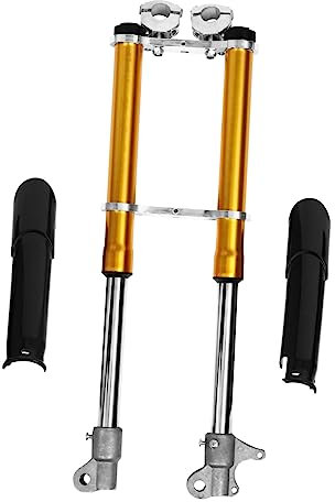 BCOATH Ammortizzatore Anteriore a 2 Tempi Manubrio Bici Forcella Anteriore Forcelle Anteriori Freno Bici Accessori per Il Ciclismo Bici Bici Minimoto Assorbitore Piccolo Viaggiare Acciaio