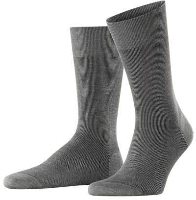 FALKE Herren Fine Shadow Socken Baumwolle atmungsaktiv | mit feiner Rippstruktur