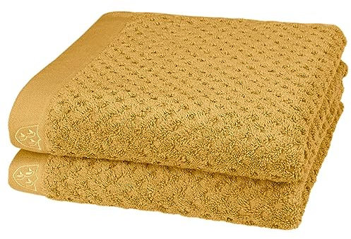 Ross Uni-Walk Handtücher Harmony Farbfond senf, Handtuch 50x100 cm