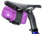 Lumiere & Co. Medium Bike Satteltasche 0,5 L – 14 × 7,5 × 5 cm – schlankes minimalistisches Design, robuster Klettverschluss | 2 Größen verfügbar ((Lila, Mittel)