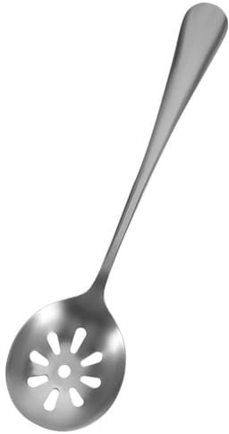 UPKOCH Cuchara Ranurada Cucharas De Caviar De Acero Inoxidable Pequeño Buffet Banquete Cuchara Esferificación Cuchara Sopa Filtro Para Llevar Aceitunas Alcaparras Para Tarro
