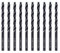 DelitonGude 3,5mm HSS M35 Cobalt Twist Bohrer, Hochgeschwindigkeitsstahl, Satz 10, passend für Stähle, Gusseisen und andere Metalle (3,5mm)