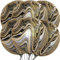 VIKY® Geburtstag Luftballons Schwarz Gold,6 Stk Schwarz Achat Folienballon Geburtstag,22 Zoll 4D Marmor Ballons Schwarz Gold,Helium Ballon für Kindergeburtstag Deko,Hochzeit,Baby Shower,Karneval Party