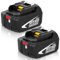 2X 18V 5,0Ah Remplacement pour Makita Batterie BL1850 BL1840B BL1860B BL1830B BL1820B BL1860 BL1840 BL1830 BL1820 avec Indicateur LED (Noir Blanc)