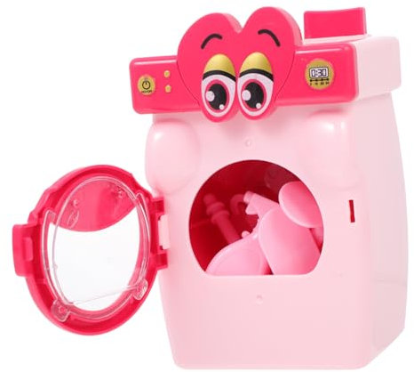 Abaodam Elettrodomestici 1 Set mini lavatrice giocattolo elettrodomestico cucina lavatrice manuale per abiti Modelli giocattoli adorabile modello di lavatrice giocattolo per lavatrice AbS