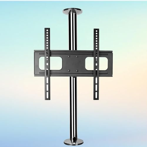MOERGO Neigbar 360 Grad Drehbar Fernsehtisch - LCD TV 360 Grad Drehbarer Rahmen, Bodenständer Trennwand Drehbares Gestell, TV-Schrank Drehbare Basis, LCD-TV-Trennwandhalterung (Size : 86-114cm)