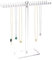 DONGKER Necklace Organizer,Acrylic Clear Necklace Holder Stand with 42 Individual Hooks for Necklaces Pendant Bracelets Ring Earrings