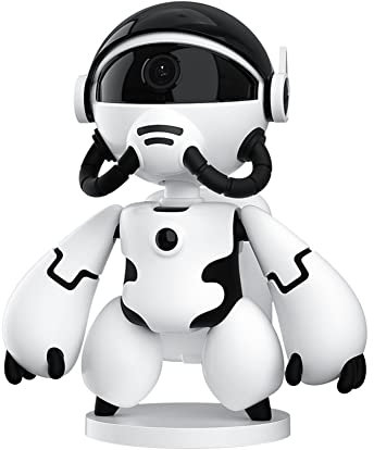 Ptdfjspt 1080P Astronaut Robot Home Webcam IP Wifi Wireless Baby Security Camera with Night Vision Noise Reduction(White)