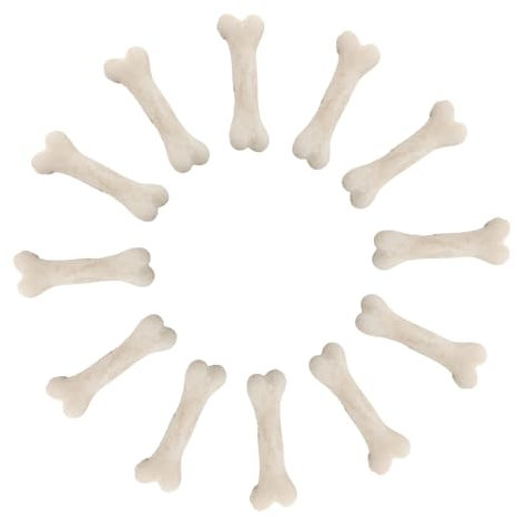 BESTonZON 20 STK Mini-Knochenmodell Mini Knochen Modell Halloween Deko Knochen Skelett Dekoration Detailreiche Miniaturen Bastelbedarf Mini Knochen Mini-Skelette Knochendekor Harz Beige