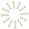 BESTonZON 20 STK Mini-Knochenmodell Mini Knochen Modell Halloween Deko Knochen Skelett Dekoration Detailreiche Miniaturen Bastelbedarf Mini Knochen Mini-Skelette Knochendekor Harz Beige