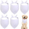 craspire 8 Stück Weißes Hundehalstuch Dreieckstuch Blanko Weiches Polyestergewebe Wärmeübertragung Waschbar Lätzchen Halstuch Taschentücher Für Kleine Und Mittelgroße Hunde Haustiere Geburtstagsparty