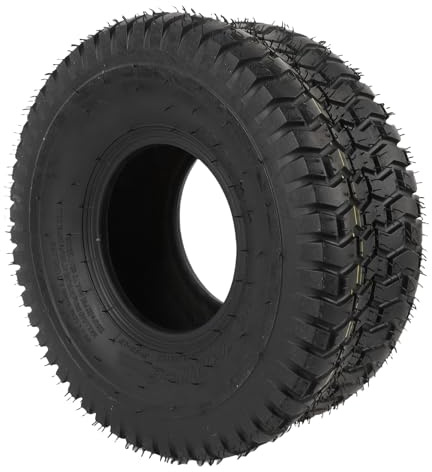 Ausla Vakuumreifen 15x6.00-6, Schlauchlos, rutschfest und Pannenresistent, für Rasenmäher, Gartentraktor, Schubkarre, 6-Zoll-Felge