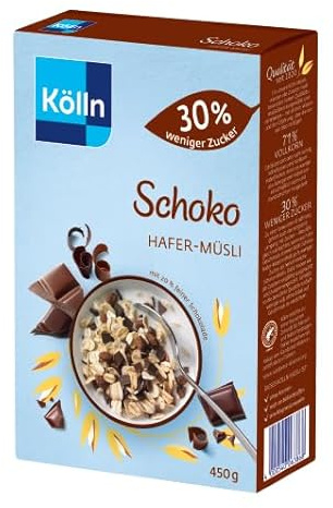 Kölln Müsli Schoko 30% w. Zucker, 8x450g