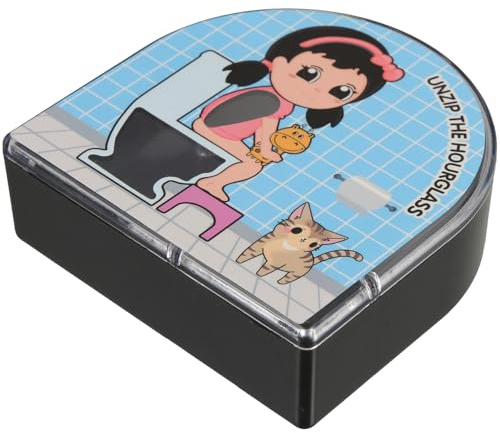 TEHAUX Sablier Décor Salle de Bain Minuteur Toilettes Silencieux sans Bruit Motif Cartoon