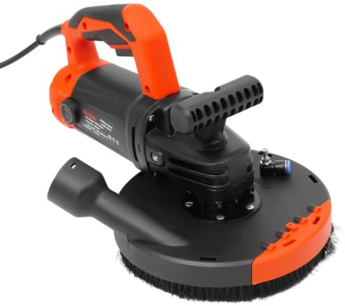 Set di smerigliatrici per calcestruzzo, 5000 W, smerigliatrice per superfici in calcestruzzo, 180 mm, set di smerigliatrici angolari 2200 – 4800 rpm, per pavimenti, colla e soffitto
