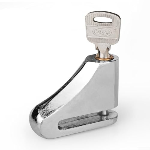 Besttoolifes Verrou de frein à disque, pour moto, vélo, scooter, alarme antivol robuste, dispositif de sécurité compact et portable
