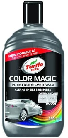 Turtle Wax 52710 Color Magic Autopolitur Lackpflege Silber 500 ml – Bringt Farbe & Glanz zurück
