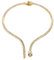EVER FAITH Schlange Halskette für Damen Medusa Kostüm Vintage Gold Stil Lätzchen Choker Chunky Statement Kleine Kragen Goldene Farbe (Stil2)