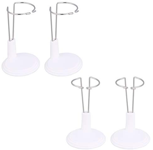 TOYANDONA 4 Stücke Puppenständer Puppenhalter Mini Puppen Display Ständer Halter für Teddybär Schaufensterpuppe Puppenkleidung Actionfigur Modell 15 cm