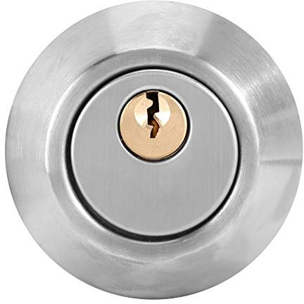 Sonew Sicherheits Türschloss, Einzylinder Edelstahl Diebstahlsicherungs Türschlösser für Türen, Heim und Bürogebrauch(Silber)