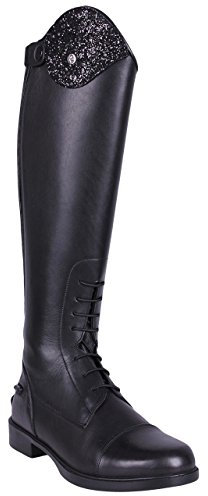 QHP Romy Junior - Stivali da equitazione, Nero , 34 EU