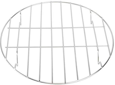 Cabilock Grillrost Edelstahl Rund Grillen von Fleisch Fisch Gemüse Pizza 25 cm Rost Tragbar Grill Im Freien Garten Barbecue BBQ Picknick Camping