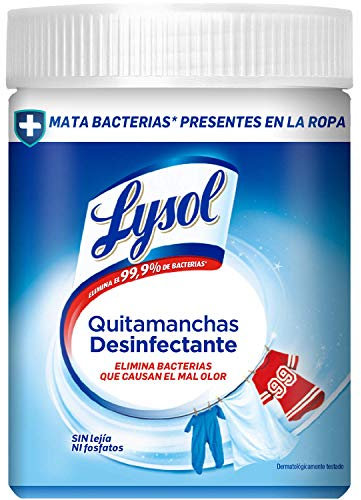 Lysol Desinfectante y Quitamanchas para Ropa Blanca y de Color, sin Lejía - 450 g