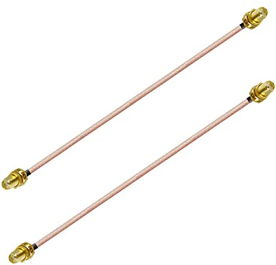 Vecys SMA Antennenkabel SMA Schott Pigtail Kabel DAB + WLAN Antennenkabel RG316 15cm/6in 2 Stück für WLAN WLAN 2G 3G 4G Antennenrouter GSM Bluetooth