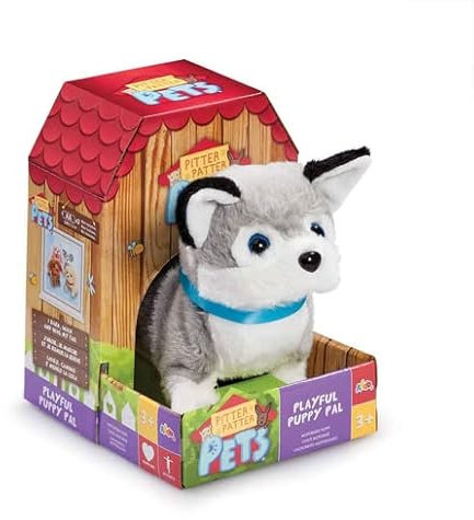 Pitter Patter Pets Playful Puppy Pal Soft Toy - Huskey