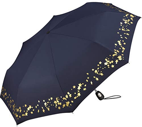Pierre Cardin Taschenschirm Easymatic Light Etoile Metallique - Gold Border