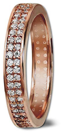 GoldDream Gold Dream D2GDR514E58 Bague en or rose avec oxyde de zirconium Taille 58, Or rose 333 - 8 carats, Oxyde de zirconium blanc.