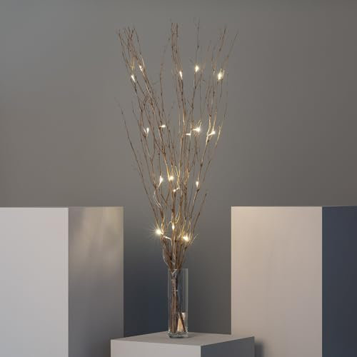 Branches Décoratives LED Bambou Naturel 1,2m Naturel