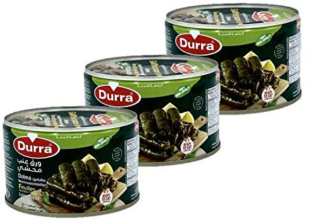 Lot 3x Feuilles de vigne farcies au riz / Dolma - Durra - 400g