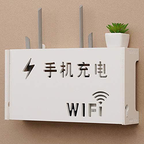 ZWJABYY Etagere Murale TV-Tablette Flottante pour Composants de télévision-Convient pour la décoration de la Maison,Le décodeur,Le routeur,Le Stockage de la télécommande,etc,C