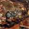 ZLLHAPPY Papier Peint Intissé 3D Effet Moto Hors Route Noire: Décor Murale Effet Trompe L’Oeil - Revêtement Panoramique Tapisserie XXL - Pose Facile Et Qualité HD-250x175cm