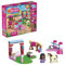 Mega HDJ84 - Barbie Pferdespringen Bausatz, 73 Bausteine, Teile mit Mode-& Rollenspielzubehör, 1 Mikropuppe, 1 Pferd & 1 Pony, Konstruktionsspielzeug, Bauspielzeug-Geschenkset für Kinder ab 4 Jahren