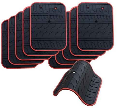 Auto-Kratzschutz für Kofferraum-Fahrradträger, Kratzfest, Anti-Kollision, rutschfeste Silikon-Pads, Autolack-Schutzpolster, Autoreifen-Muster, rutschfest, Fahrrad-Auto-Rack-Zubehör (8 Stück)
