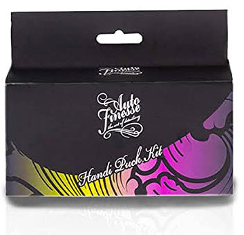 Auto Finesse Handi Puck Kit - Ergonomic Hand Applicator for Polishing, Waxing, Cleaning & Dressing (4 Pads Included)