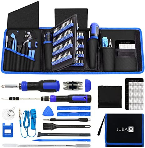 JubaX Elektronik-Präzisionsschraubendreher-Sets 190 - teilig Reparaturwerkzeug-Set für iPhone, MacBook, Computer, Laptop, PC, Tablet, PS4,Spielkonsole