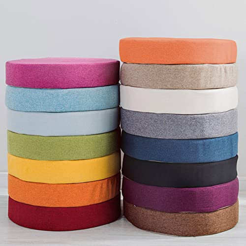 DG Catiee Stuhl-Sitzkissen, 5/8 cm dick, rund, für drinnen und draußen, abnehmbar, für Zuhause, Büro, Garten, 35 x 35 x 5 cm, Rot