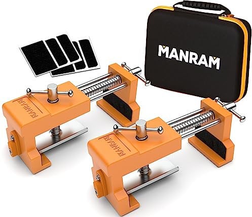 Cabinet Clamps 2 Pack - Protective Case Included - Claw Clamps for Cabinets, Cabinet Face Frame Clamps