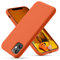 OitiYaa Silicone Case Compatible with iPhone 11 Case 6.1 Inch, Soft Ultra Slim Protective Shockproof Liquid Silicone Phone Case with Anti-Scratch Microfiber Lining,Kumquat Orange