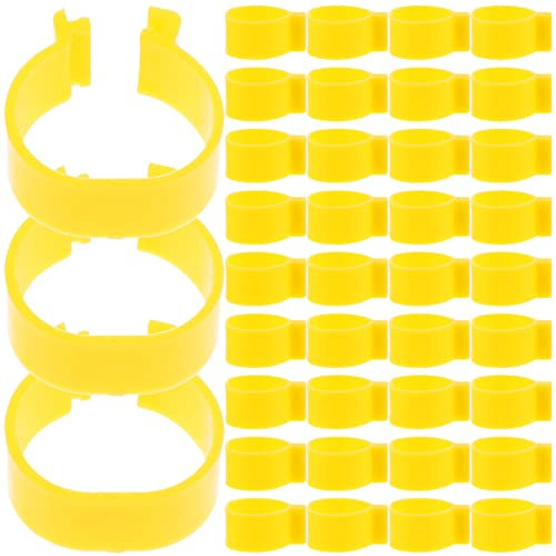 POPETPOP Vogelleine 100 Stücke Huhn Vogel Bein Ringe Geflügel Füße Ringe Vogel Identifikationsringe Taubenfußbänder Verstellbare Beinbänder Für Hühner Vogel Ente Gans Tauben Türkei