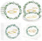 Fennoral 40 pièces serviettes table poisson dans la couronne verte serviettes table confirmation avec des assiettes en carton communion pour garçon fille baby shower anniversaire décoration table