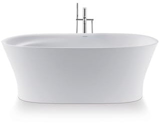 Duravit Cape Cod Badewanne freistehend, Rückenschräge, 165x78cm, nahtlose Verkleidung, Gestell, Ab- und Überlaufgarnitur, weiss, 700459000000000