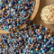 HERZWILD bunte holzperlen zum auffädeln 6/8/10mm mix holzperle farbig bastelnperlen f. DIY schmuck Herstellung (bunt-6/8/10mm)